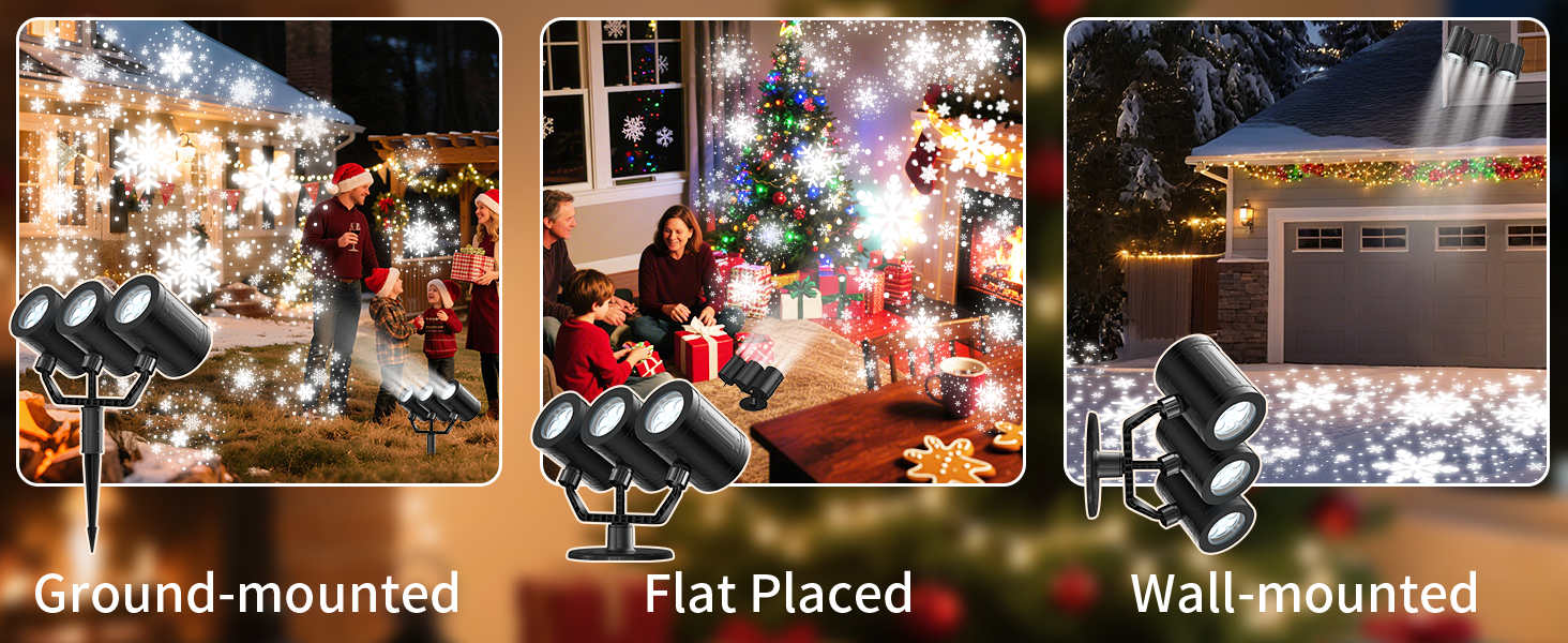 snowflake projector indoor
