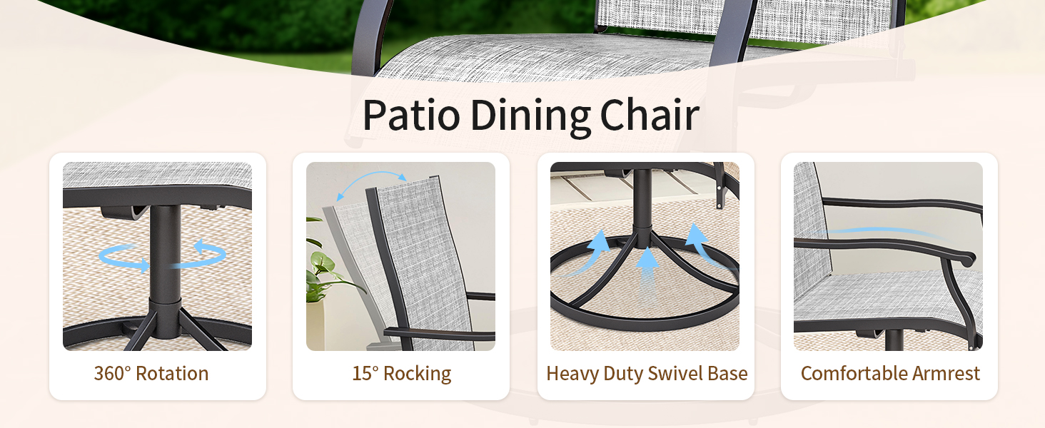Patio Table and Chairs Set