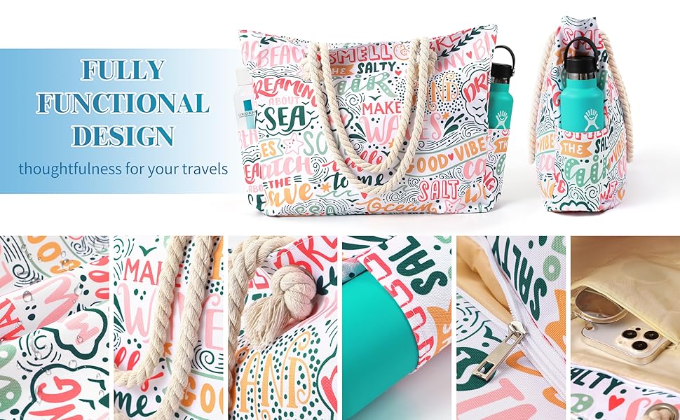 beach bags for women waterproof sandproof