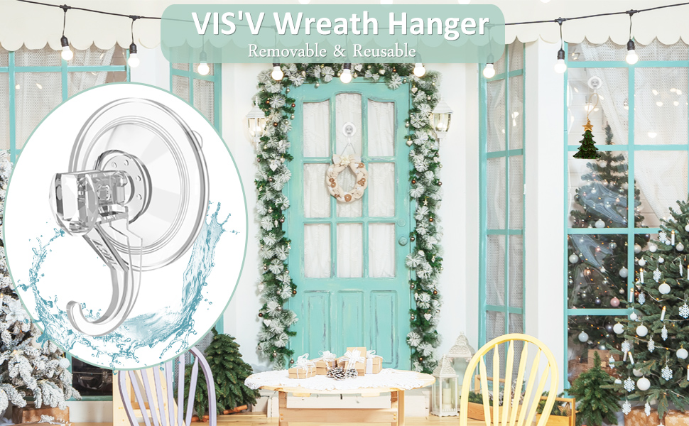 clear wreath hanger