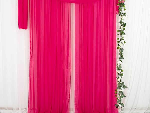 Bagaille Curtain ★ PINK Amazon.com: Kotile Pink Ruffle Curtain 95 Inch Length 1