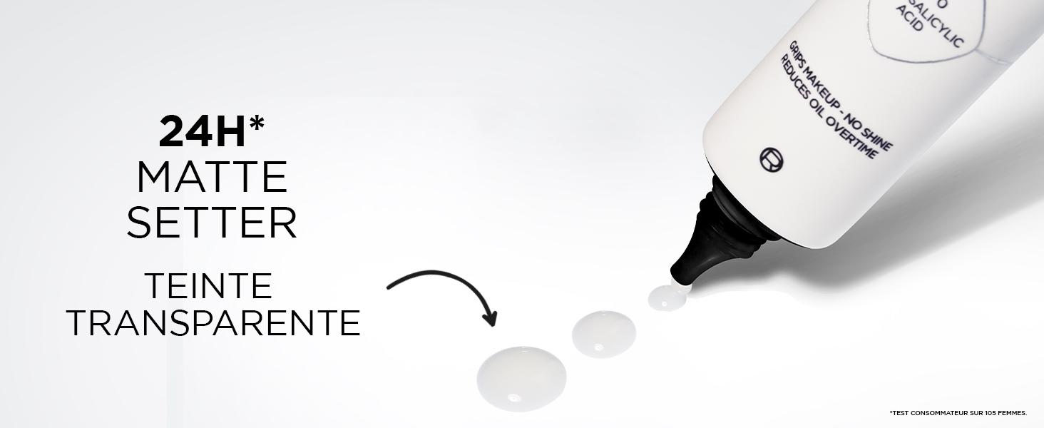 la teinte de matte setter est transparente