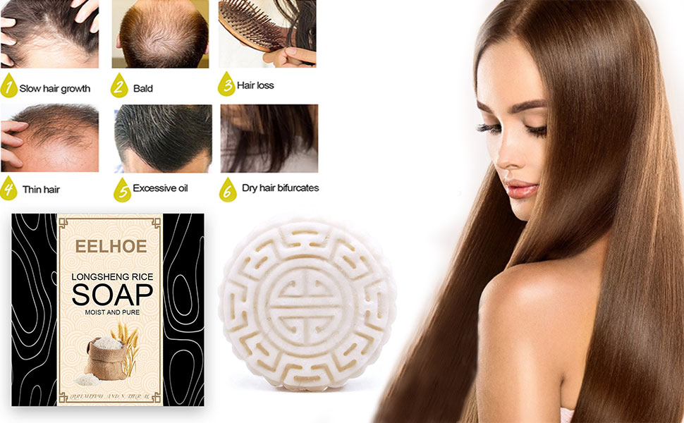 OriginGROWTH AntiHair Loss Rice Shampoo Bar,Origin Growth