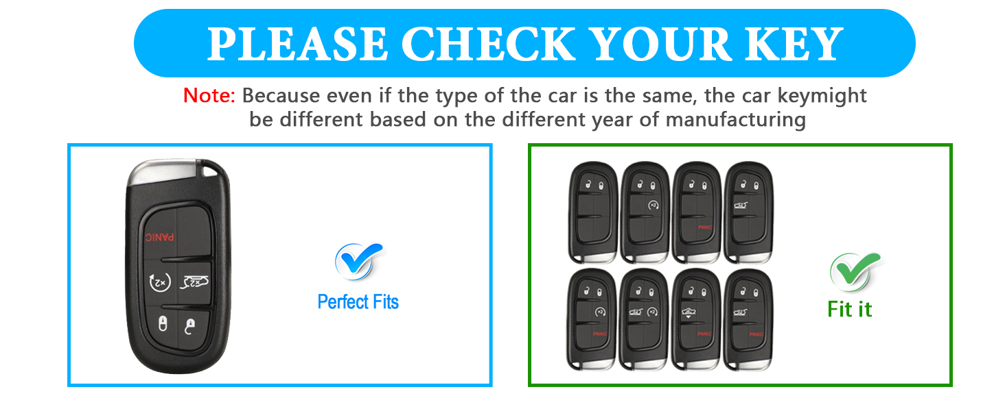 for Jeep Key fob Cover with Keychain, Soft TPU Full Cover