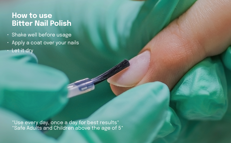 Healr Bitter Nail Polish Nail Biting Deterrent for Adults & Children Stop Thumb Sucking and