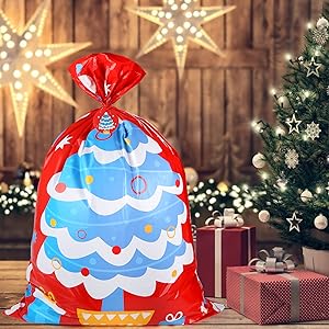 Amazon.co.jp: LOKIPA クリスマス ラッピング袋 ビニール袋 特大