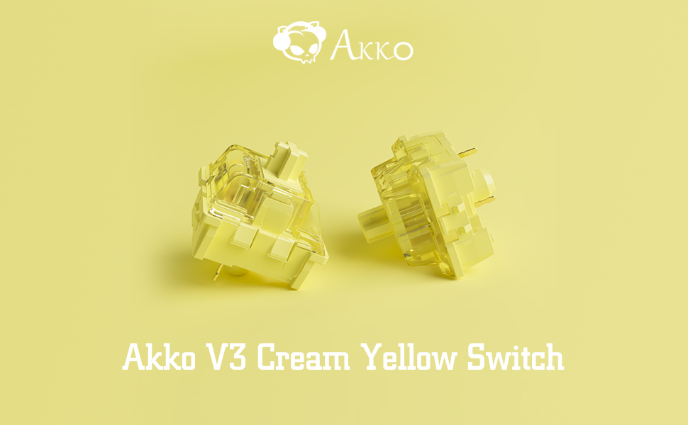 Akko V3 Keyboard Switch Cream Yellow Keyswitch for Mechanical Gaming