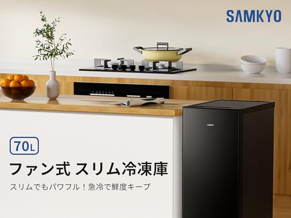 訳あり　冷凍庫家庭用60Lスリム ノンフロン セカンド冷凍ストッカー直冷式 冷凍庫 小型 家庭用 60L スリム 省エネ ノンフロン 家庭用冷凍庫