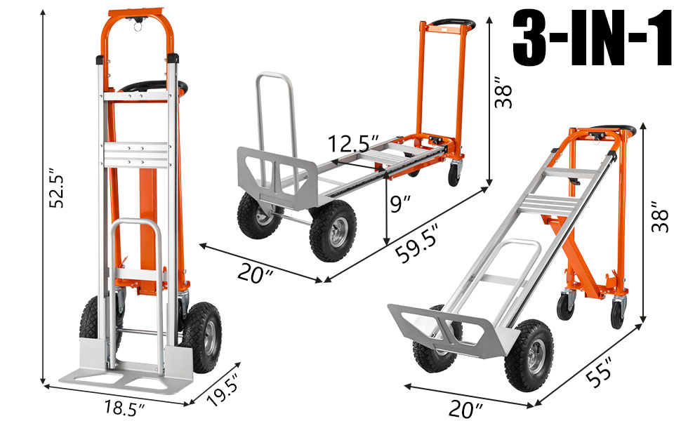 3in1 Aluminum Hand Truck