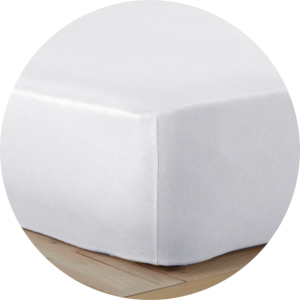 Vency Drap-housse en jersey de qualité supérieure, 180 x 200 cm, blanc, 100 % coton, pour lit de 180 x 200 à 35 cm, hauteur du matelas blanc Jersey Fitted-Deep-Beyaz