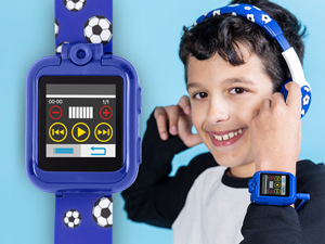 Music Player screen on the Tikkers Interactive watch