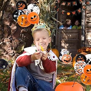 Amazon | ハロウィン飾り バルーン 風船セット 空気入れ付き