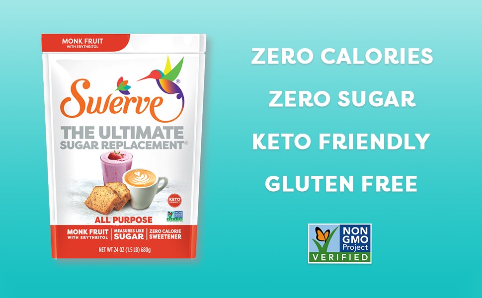 Swerve Classic Monk Fruit Sweetener Granular Sugar