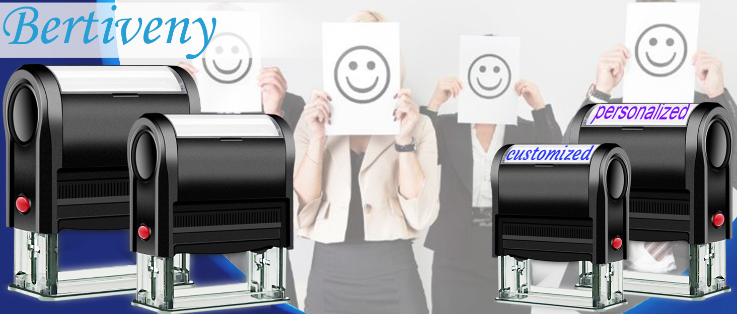 Bertiveny Personalized Signature Stamps for Signing Name Custom Signature Stamps