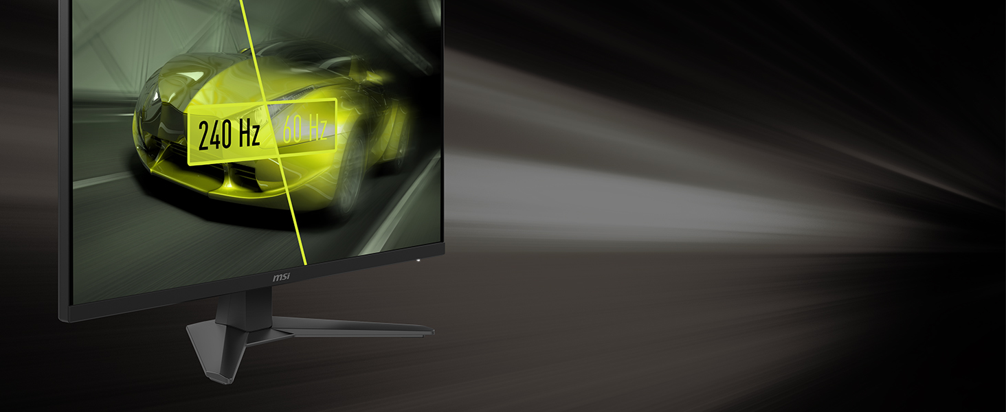 240Hz Refresh Rate; 0.5msGtG Reponse Time