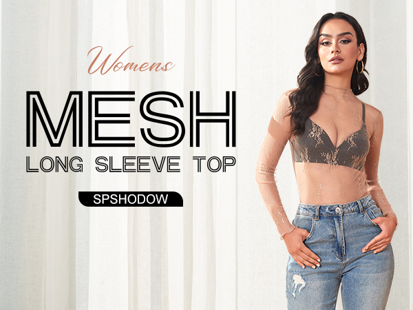 トップス DRESSEDUNDRESSED Sheer Long Sleeve DRESSEDUNDRESSED Sheer Long Sleeve