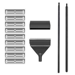 packaging Blades x 10, Protection Cap x 1, Scraper Head x 1, Connectable Handle x 2