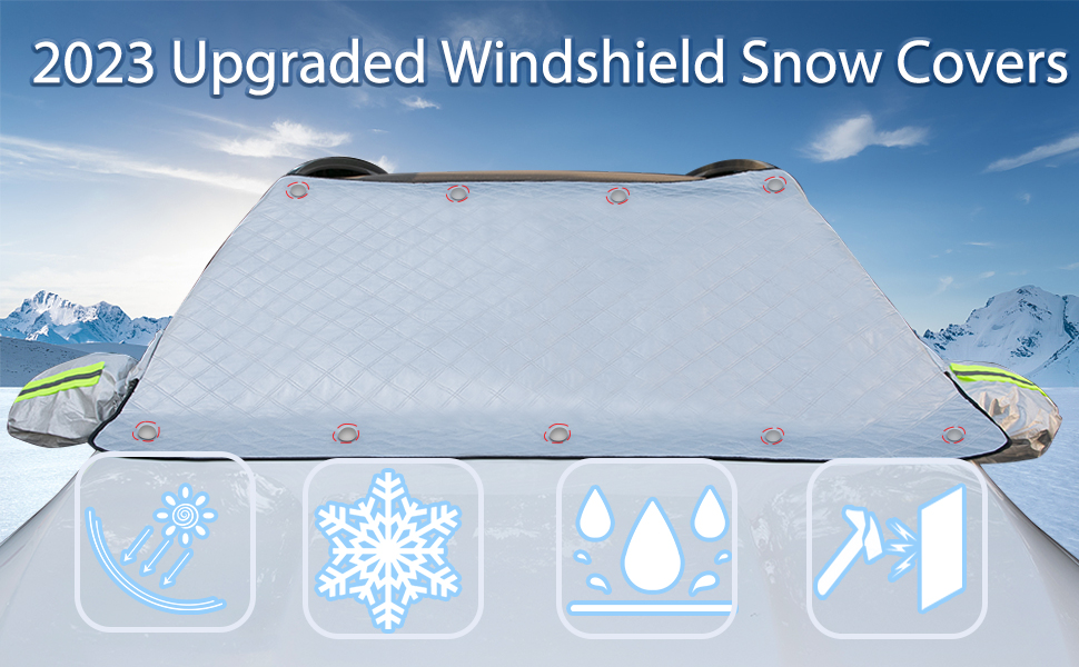 snow cover for car windshield