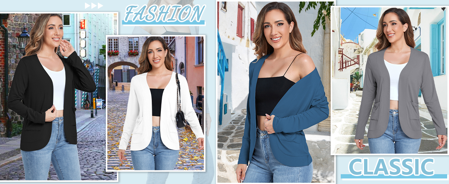Long Sleeve Cardigan with Pockets