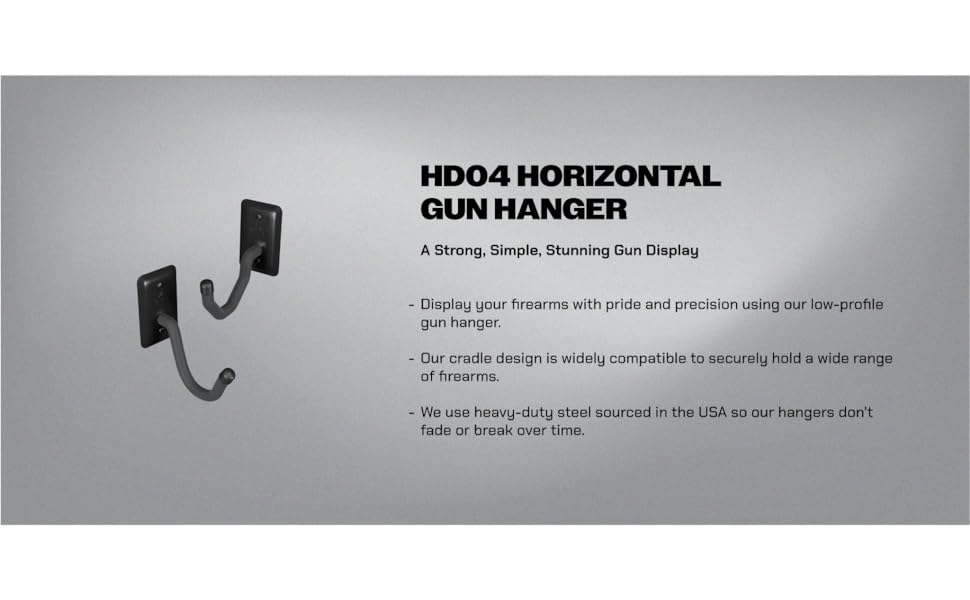 鉄砲のハンガー Amazon.com: Hold Up Displays Horizontal Gun Rack Storage and