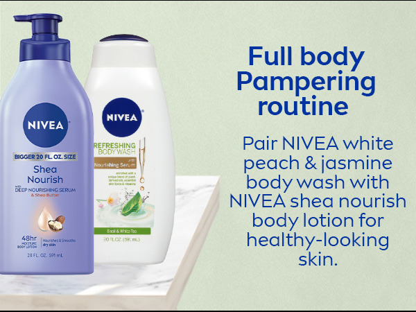 Full body pampering routine: Pair with NIVEA shea nourish body lotion for healthy-lookng skin