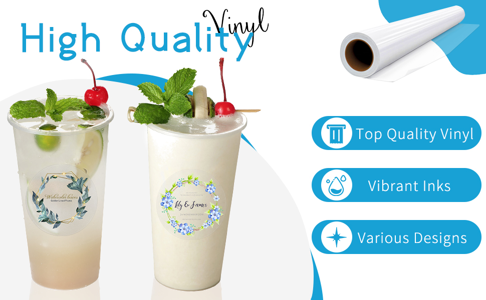 Youdian 60240 Pack Custom Your Own Transparent StickerPersonalized Stickers for