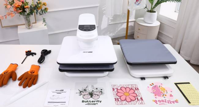 Dual auto heat press