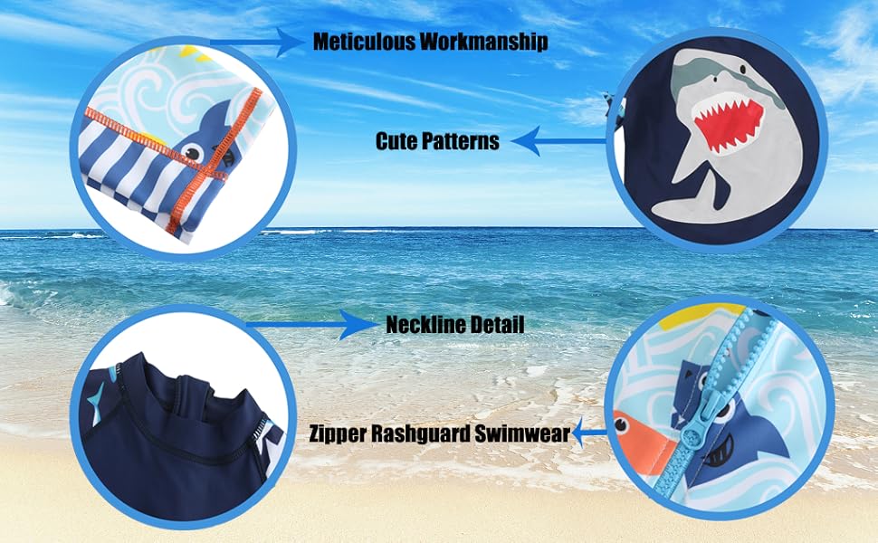toddler one piece sun protection swimsuit baby boys toddler swimsuit boy long sleeve rash guard
