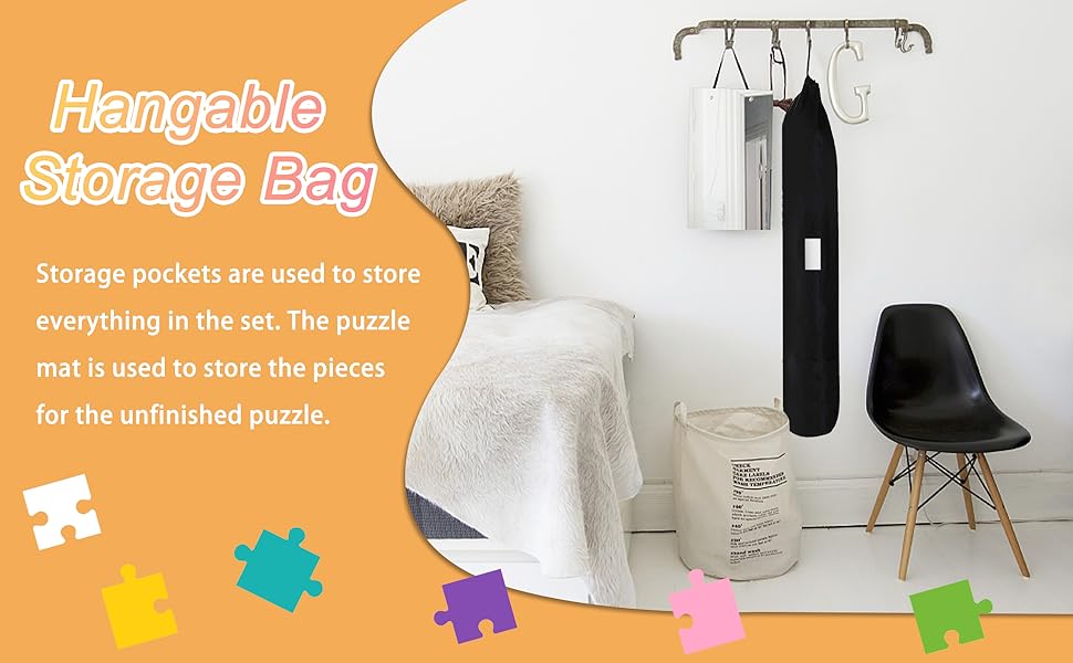 Jigsaw Puzzle Mat Roll Up, Portable Mats Board Saver 2000