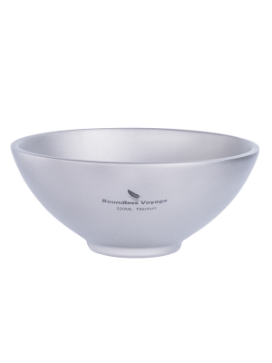 Amazon.co.jp: Boundless Voyage チタンお茶碗 二重構造 ボウル チタン