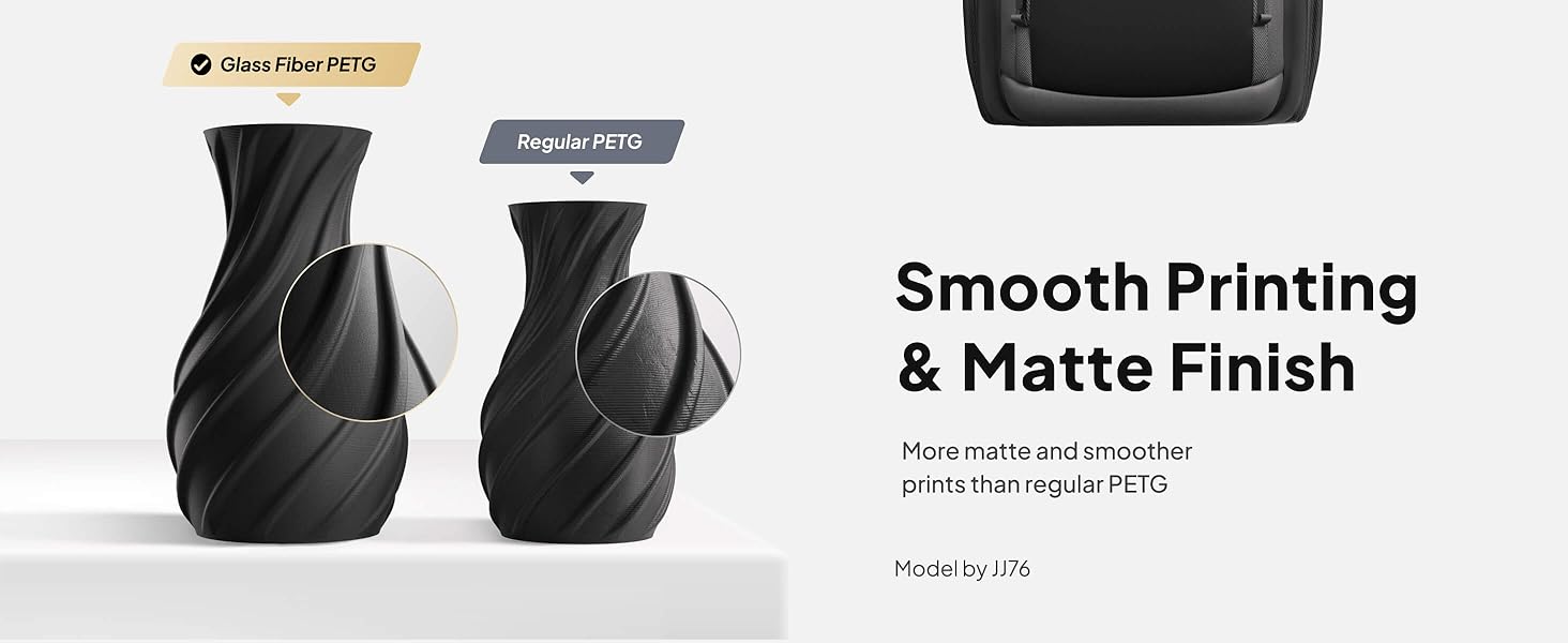 smooth printing and matte finish