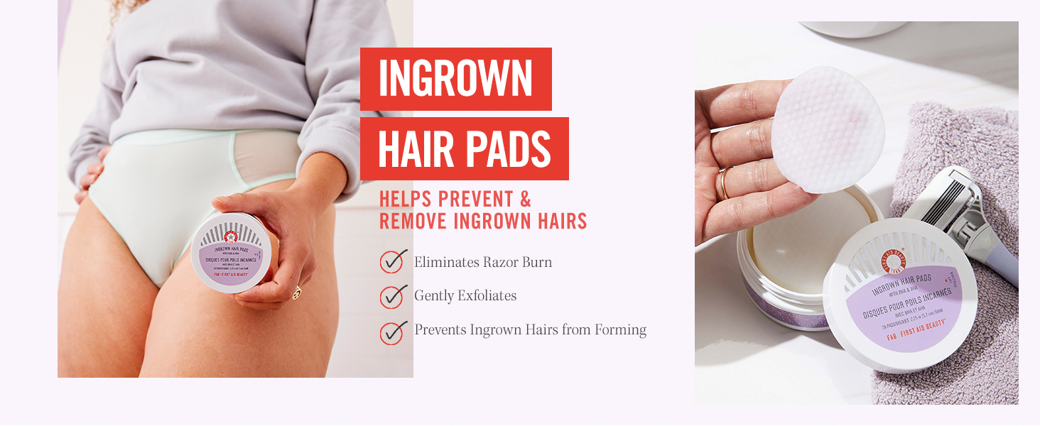 First Aid Beauty Ingrown Hair Pads with BHA & AHA Daily