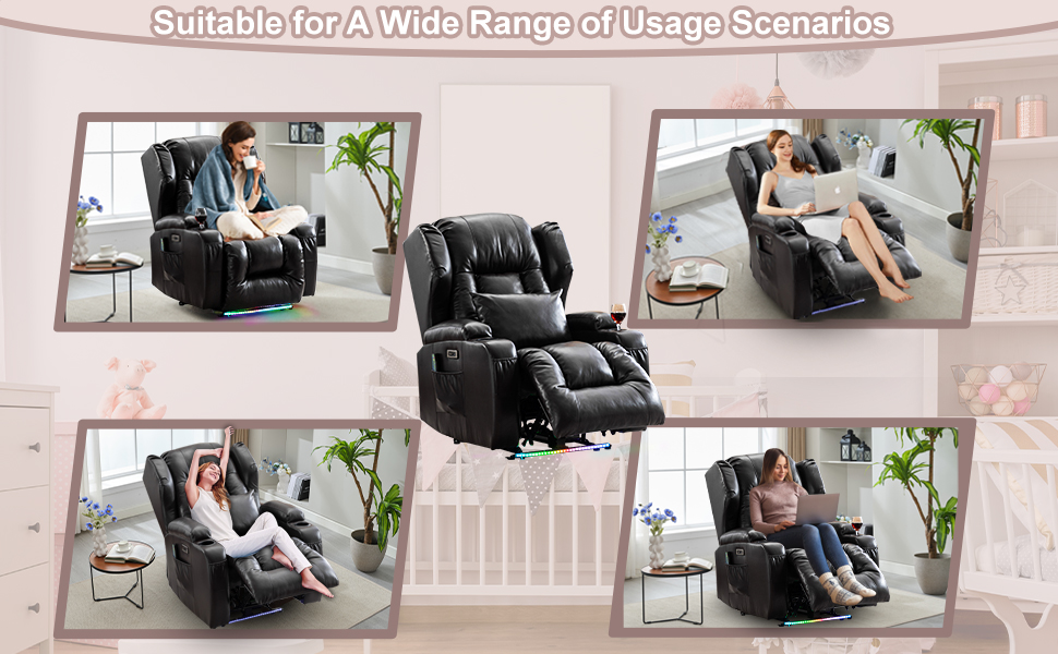 Elektrischer Fernsehsessel Relaxsessel mit Liegefunktion