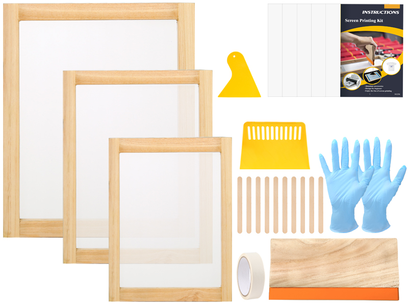 Aoibrloy 24 Pieces Screen Printing Starter Kit with