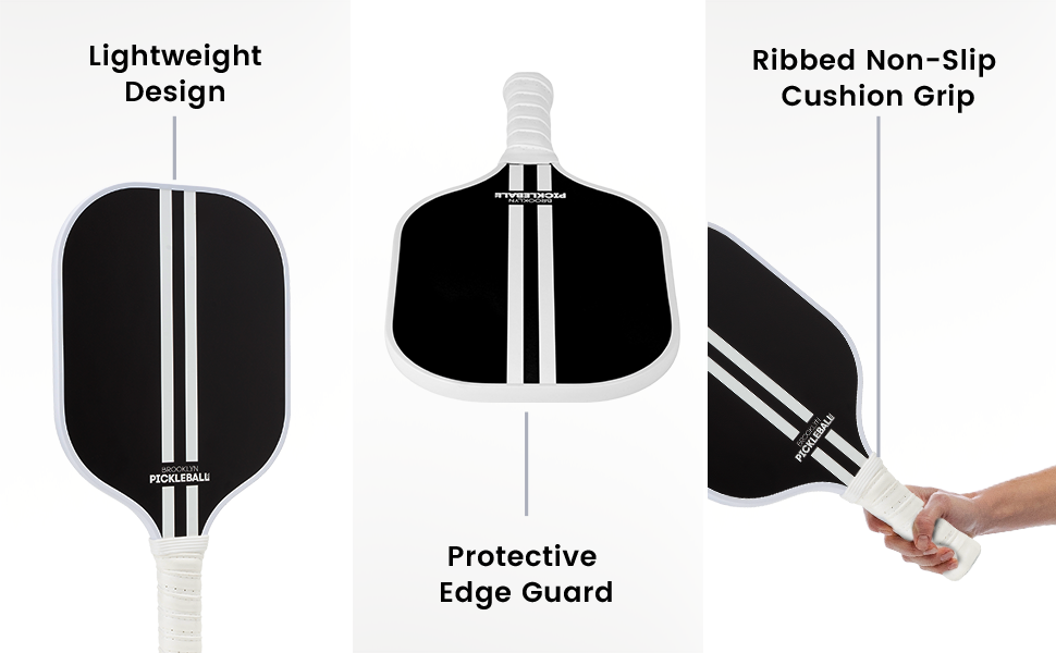 Brooklyn Pickleball Co Black Pickle Ball Paddle Carbon