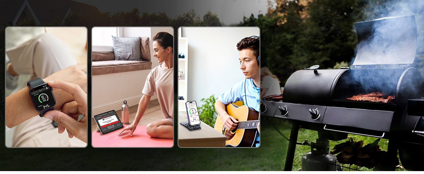 wireless grill thermometers bluetooth thermometers for grill meat thermometer digital wireless