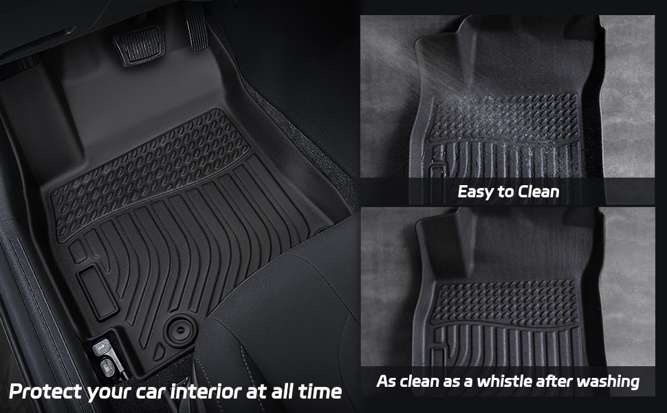 All Weather Floor Mats Set Custom Fit for Hyundai Elantra