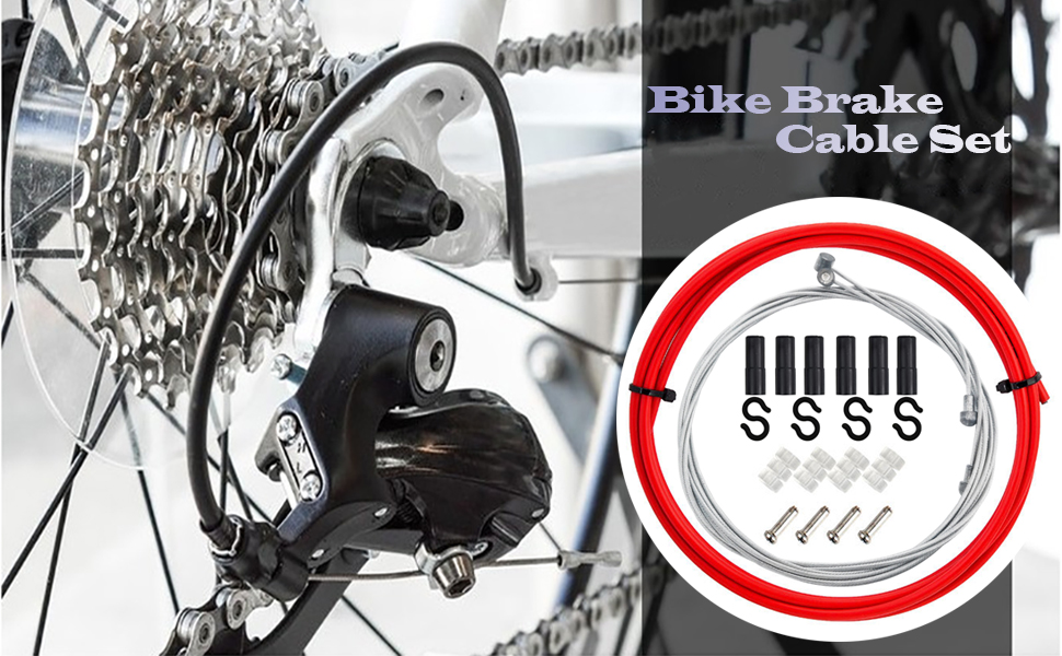 Set Cavi Freni Per Bici - Universale Per MTB E Strada, Acciaio Inossidabile, Con Alloggiamento PTFE