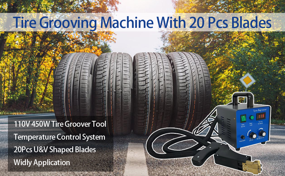 Carivia Tire Groover Machine 110v 450w,Tire Grooving Tool Iron Tire