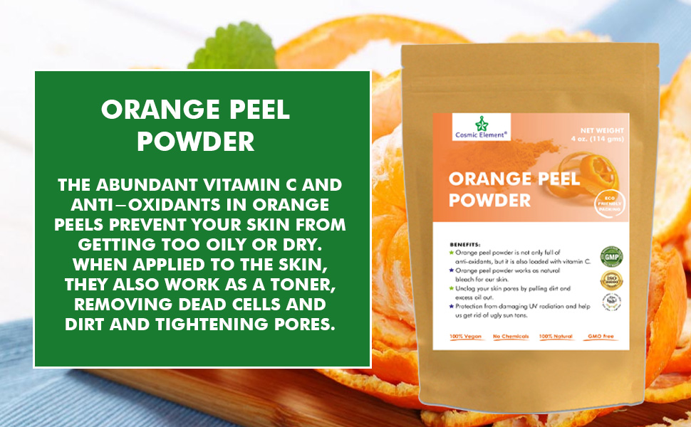 100 Natural Cosmic Element Orange Peel (Citrus Aurantium