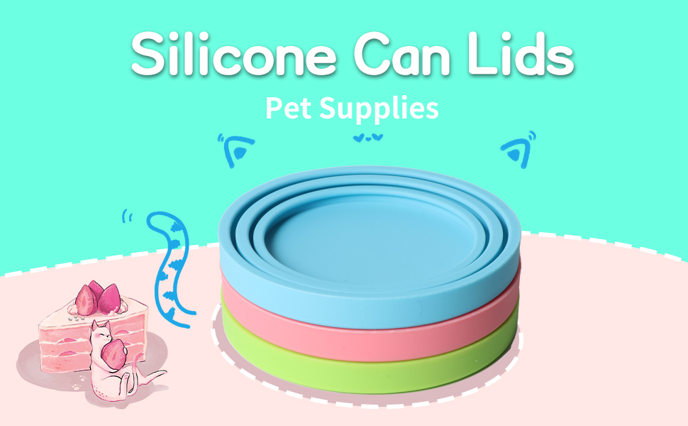 DABILONGC Pet Food Can Covers, Universal Silicone Pet Food