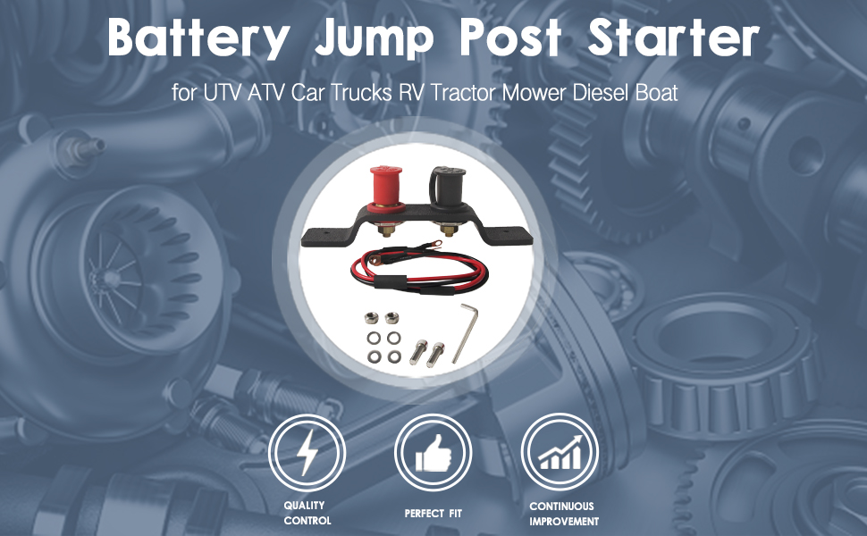 loosoo UTV Car Battery Jump Post Starter/Jumpstart Battery