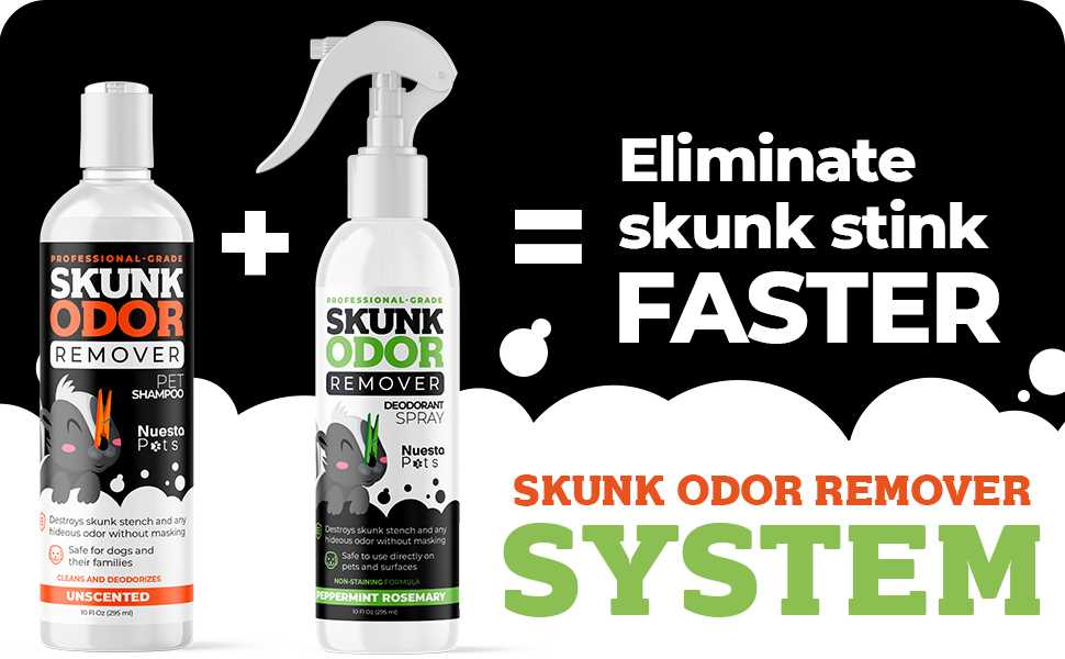 Nuesta Pets Skunk Odor Remover System w/Activated Charcoal