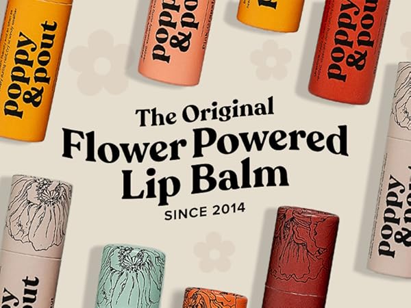 Poppy and Pout Original Flower Powered Lip Balm