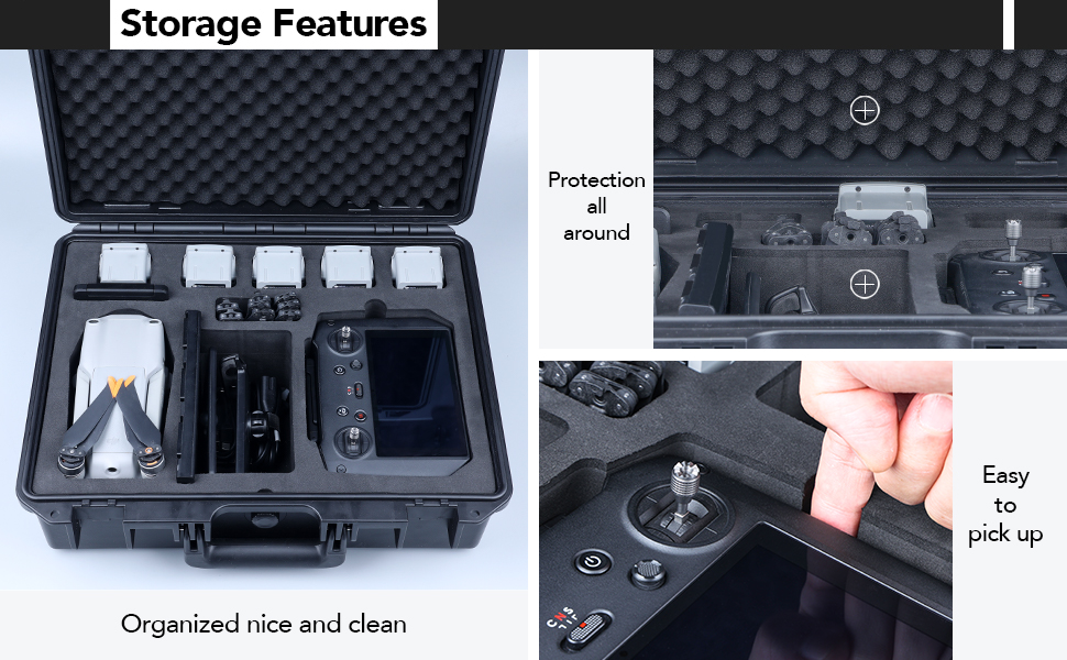 Lykus Titan MA230 Waterproof Laborious Case for DJI Air 2S/M... 13 storage 1