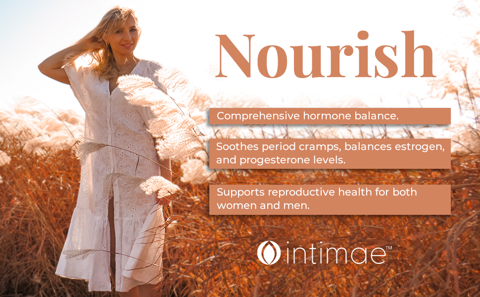 Intimae Nourish Hormone Balance Supplements for Women w/Maca Root