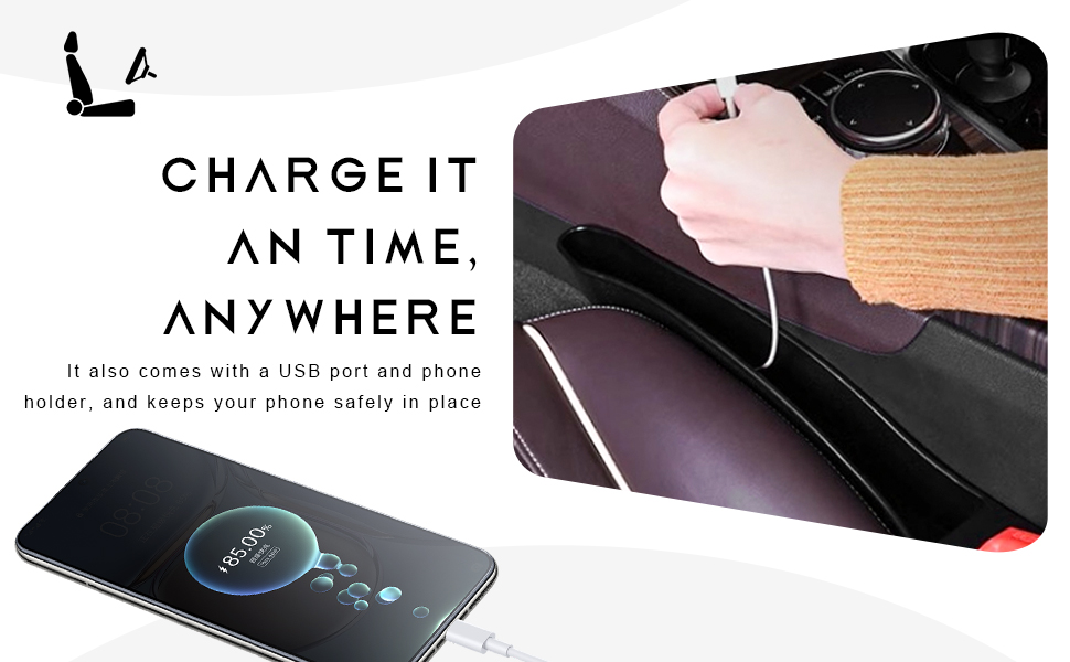 There is a charging port to facilitate charging at any time.
