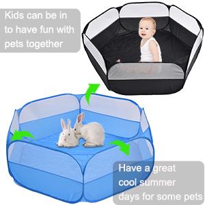puppy ferret box enclosure Rabbit playpen pet playpen small animal cage Portable yard fence