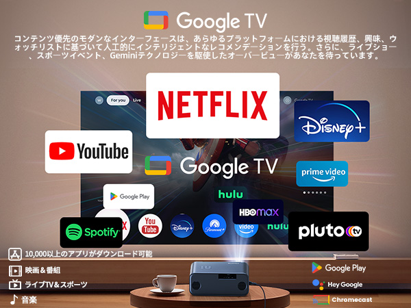 Amazon.co.jp: 【Google TV公式認証/純正アプリ対応】WiMiUS G1