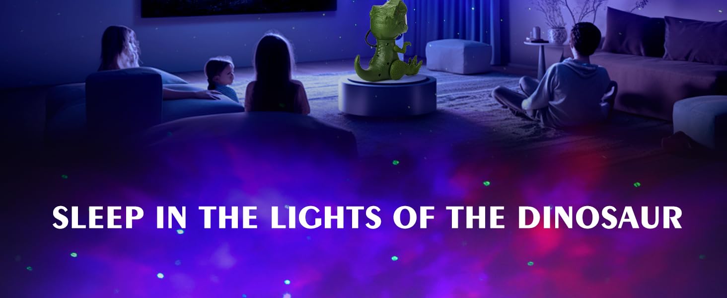 Dinosaur galaxy star projector kids christmas gift for bedroom ceiling night light